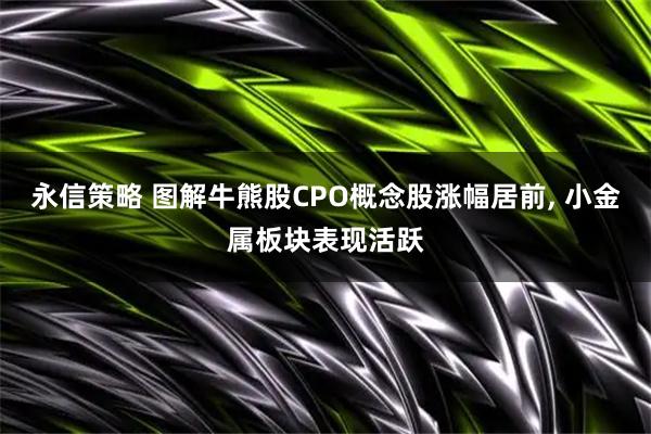 永信策略 图解牛熊股CPO概念股涨幅居前, 小金属板块表现活跃
