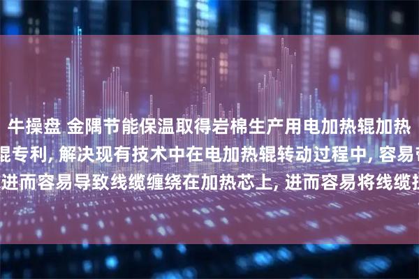 牛操盘 金隅节能保温取得岩棉生产用电加热辊加热芯防转结构及电加热辊专利, 解决现有技术中在电加热辊转动过程中, 容易带动加热芯同步转动, 进而容易导致线缆缠绕在加热芯上, 进而容易将线缆扯断, 进而容易影响电加热辊的使用寿命的技术问题